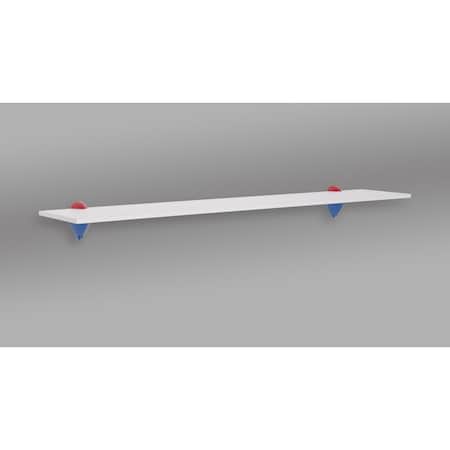 Kd 36 in. Jazzy Shelf, White, Blue & Red KD3035961